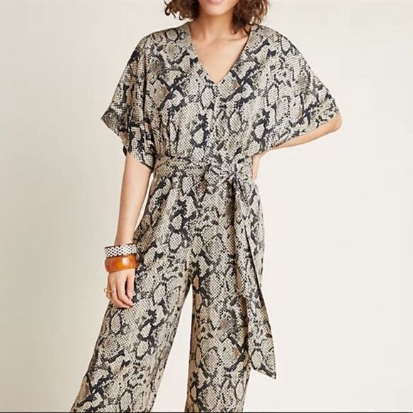 Anthropologie | Seen Worn Kept Snake-Printed Jumpsuit
NEW Size 4 - Picture 2 of 7